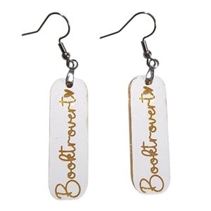 Bookish Glow Acrylic Drop Earrings